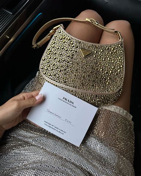 gold sequin prada bag|sparkly prada bag.